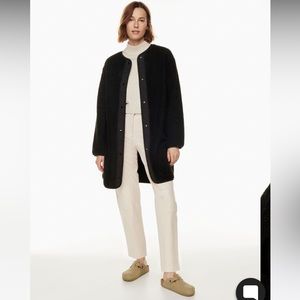 ARITZIA NWT Sherpa Long Liner Jacket
